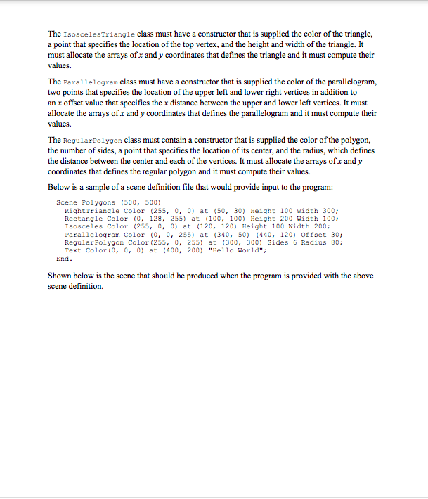 a scene definition file. The grammar for that scene definition file is