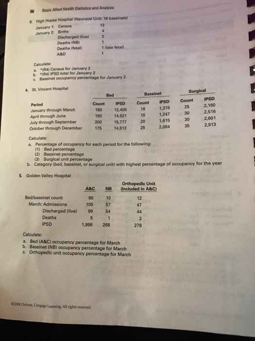  Show calculations 96 Basic Allied Health Statistics and Analysis 3. High