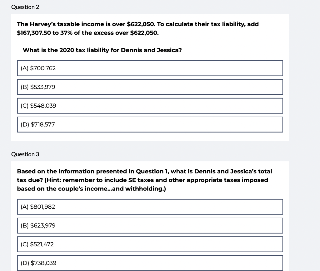 $1,892,700 Schedule D. Total $0 Schedule E. Total $120,000 Question 1 Review