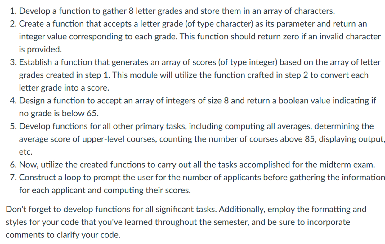  please write code in (c++)Develop a function to gather 8 letter