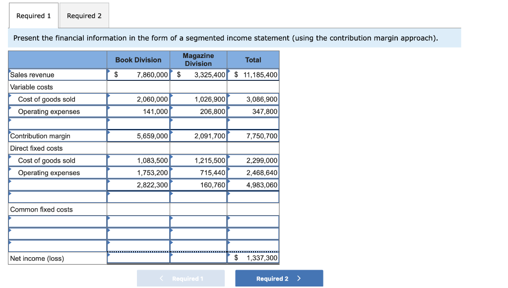 7-5] 0.75 points Anderson Publishing has two divisions: Book Publishing & Magazine