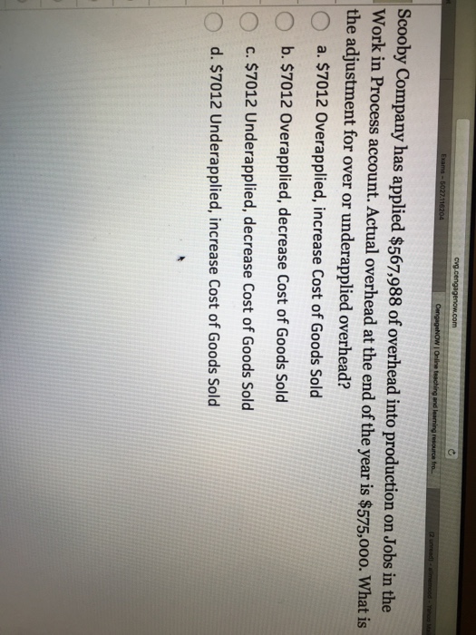job costs. O b. Allocating departmental costs between completed and partially completed