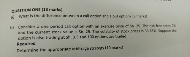 QUESTION ONE (13 marks) a) What is the difference between a