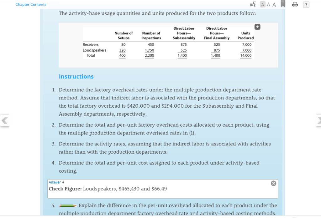 Activity-based department rate product costing and product cost distortions Obj. 3, 4