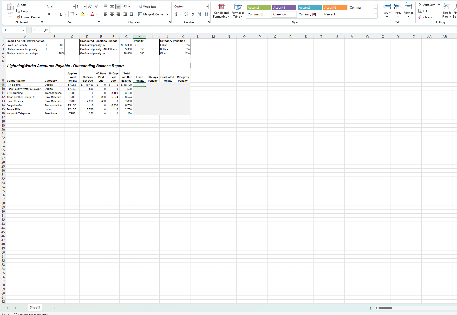  Module 1 Mid-Level Exercise: LightningWorks Accounts Payable (MO-1.2, 1.4) LightningWorks accounts