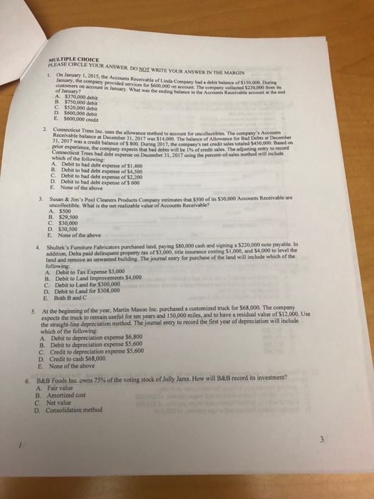  Please answer the multiple choice questions, no work needed MULTIPLE CHOICE