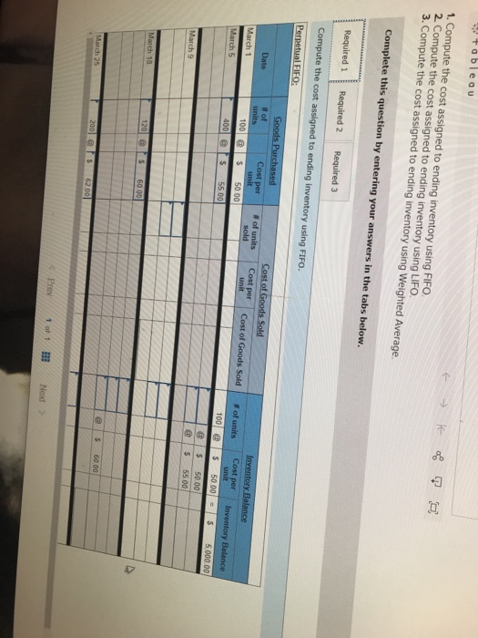 ATV Co. began operations on March 1 and uses a perpetual inventory