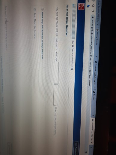  any item for which cost data is desired is called Library