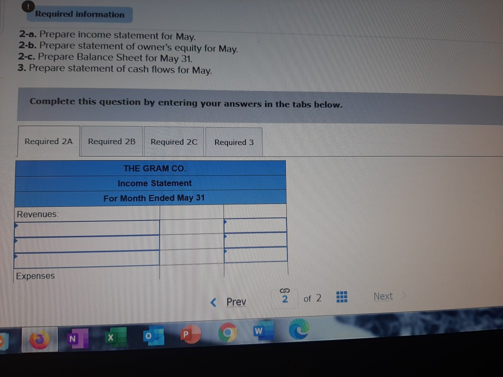 LO P1, P2 [The following information applies to the questions displayed below.)