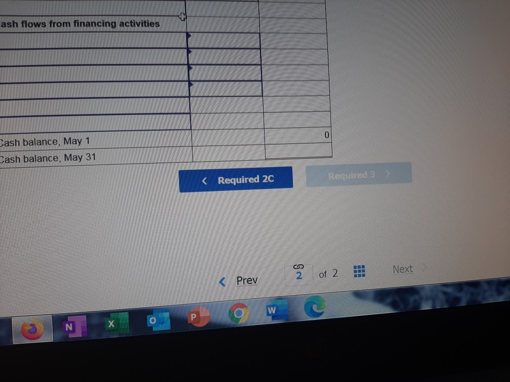the company. 1 The company rented a furnished office and paid $2,300