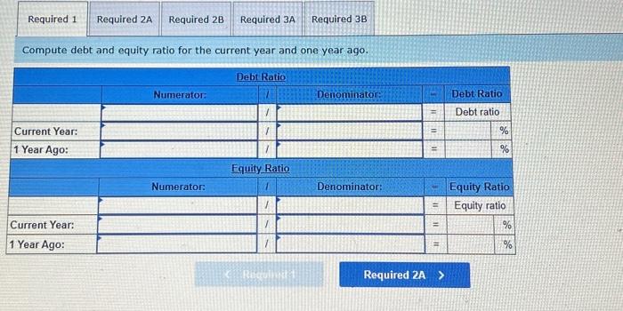 ago. Compute times interest earned for the current year and one year