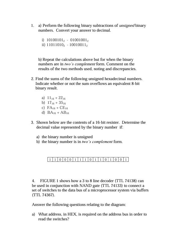  b)?bar(RD) and ?bar(MEMRQ) are control lines from the CPU. What must