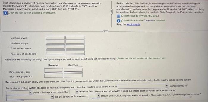unt of the Macinum and Mammots medels. Begin by casculating the total