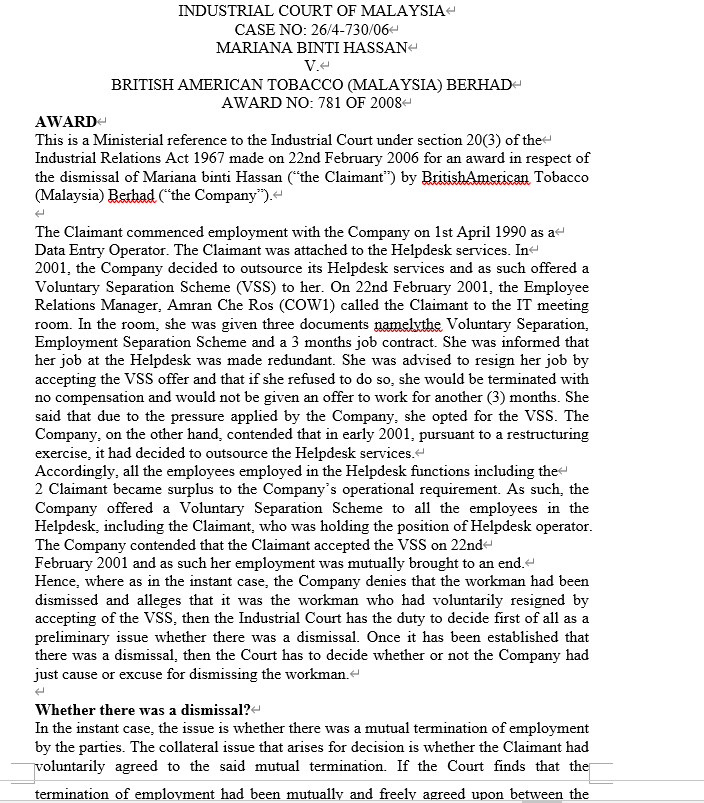  Require Firstly summarized the case above by extracting out all the