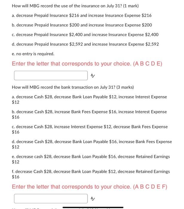 $400 and increase Rent Expense $400 c. decrease Cash $1,600 and increase