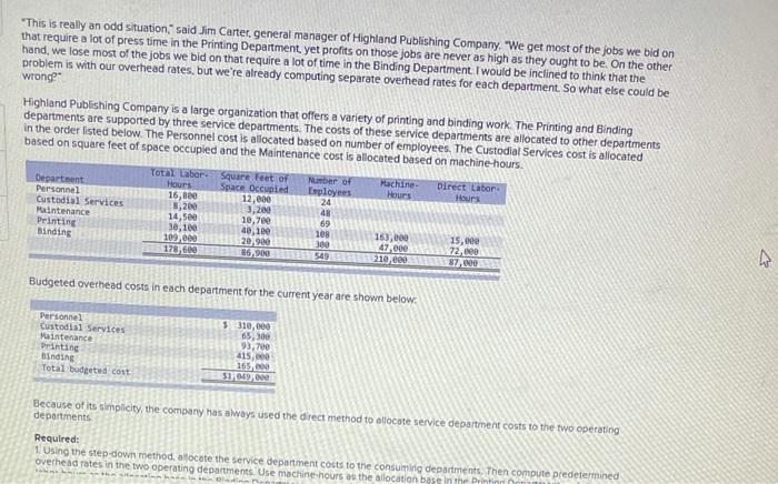  "This is really an odd situation, said Jim Carter, general manager