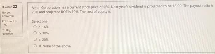 b. Annual cash inflows c. Both A and B d. Neither A