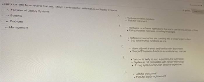 services . entangled business logic Easier Updates Legacy systems have several features.