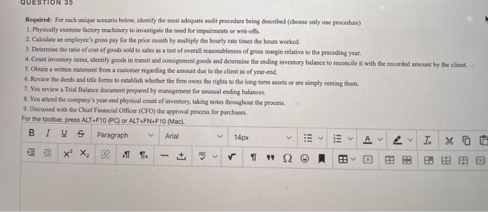 to investigate the need for impairments or writ-offs. 2. Calculate an employee's