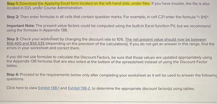 Step 1: Download the Applying Excel form located on the left-hand