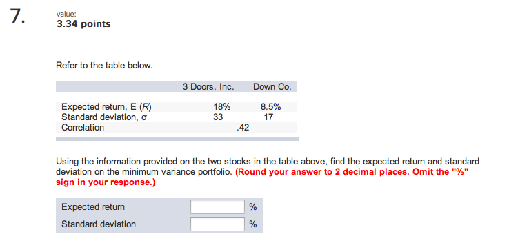 PLEASE HELP!!! :) THANK YOU Using the information provided on the two