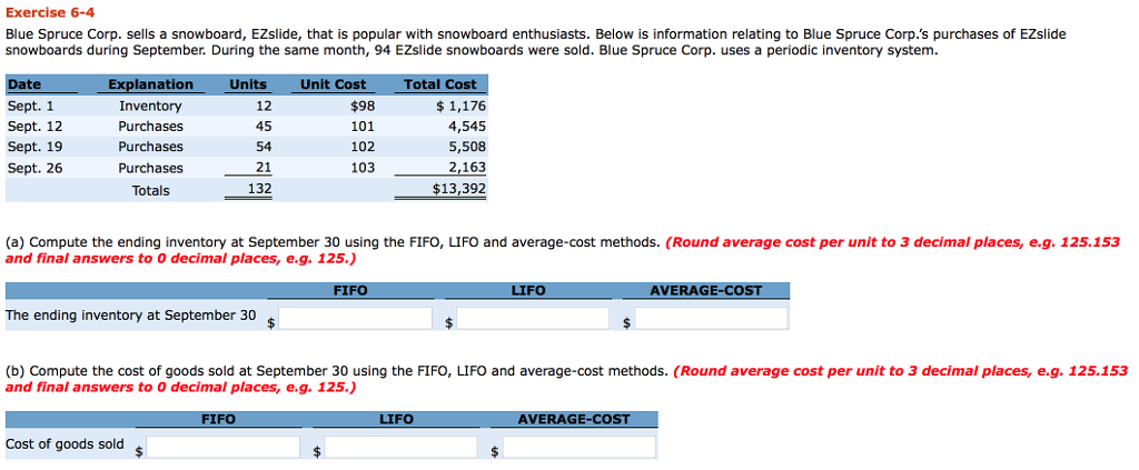 Tried many times and still getting the wrong answer Blue Spruce Corp.