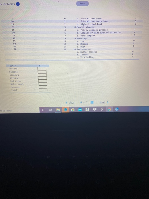 that requires the worker to lift a weight of 10 pounds while