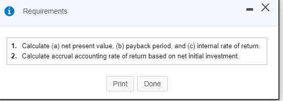 Year 4 3 Initial oven investment $ (201,000) Annual cash flows from