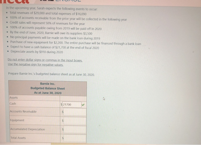 7: Master Budget / MAP: Chapter 7 Post-Class Homework Take me to