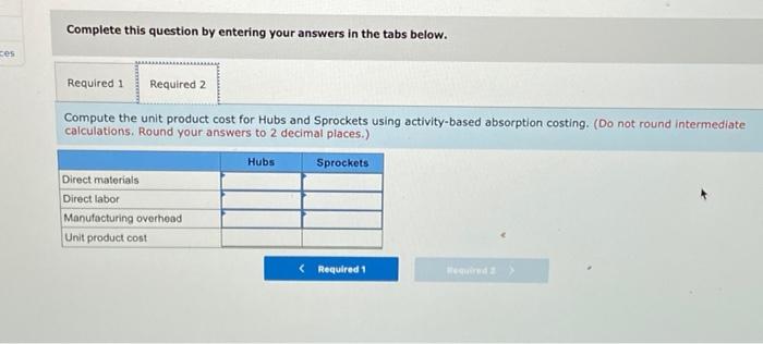 follow: eBook Direct Labor- Hours per Unit 0.80 0.40 Print References Huba