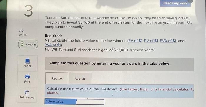  help please!! i will like! Tom and Suri decide to take