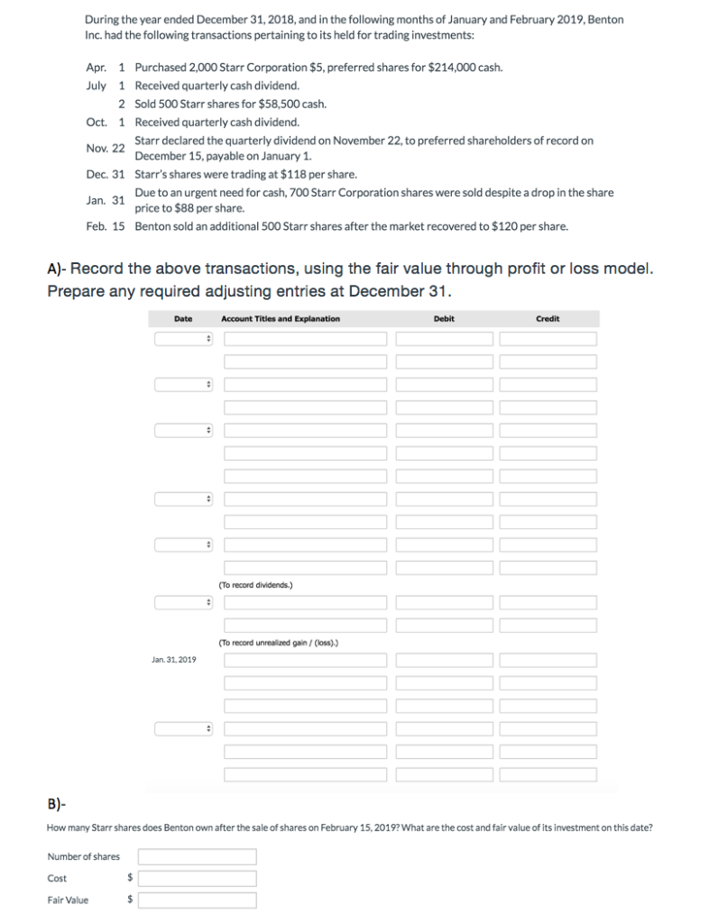 please show all Please show your steps During the year ended December