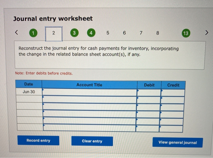 - Based on Exercise 12-11 LO P2, P3, A1 Use the following