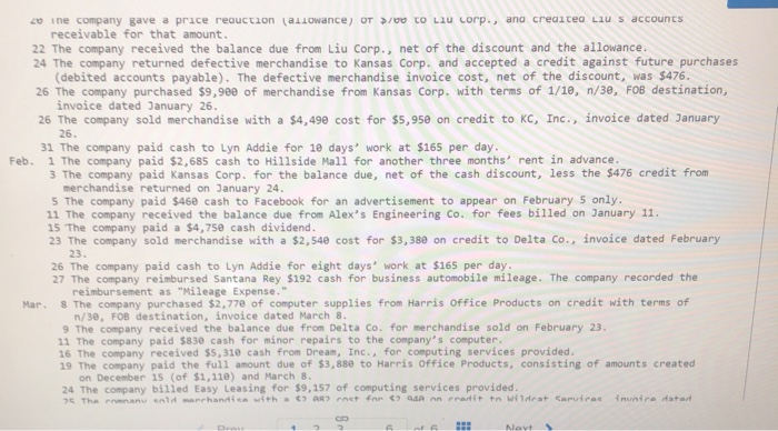 of customers has grown. To accommodate the growth, the accounting system is