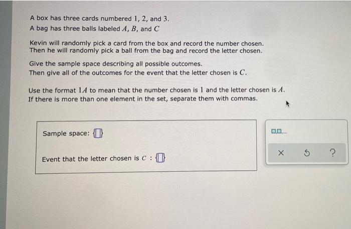  A box has three cards numbered 1, 2, and 3. A