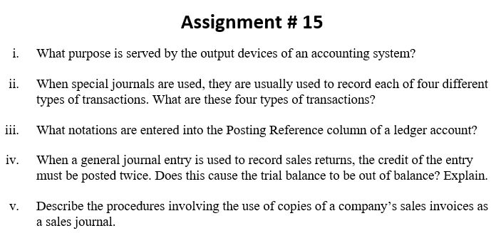Need the solutions urgently. Will appreciate your kind response. Assignment # 15