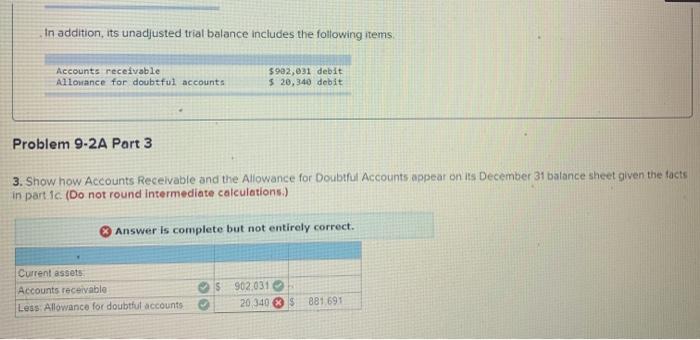 P3 (The following information applies to the questions displayed below.) At December