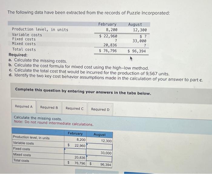 answer please!! The following data have been extracted from the records of