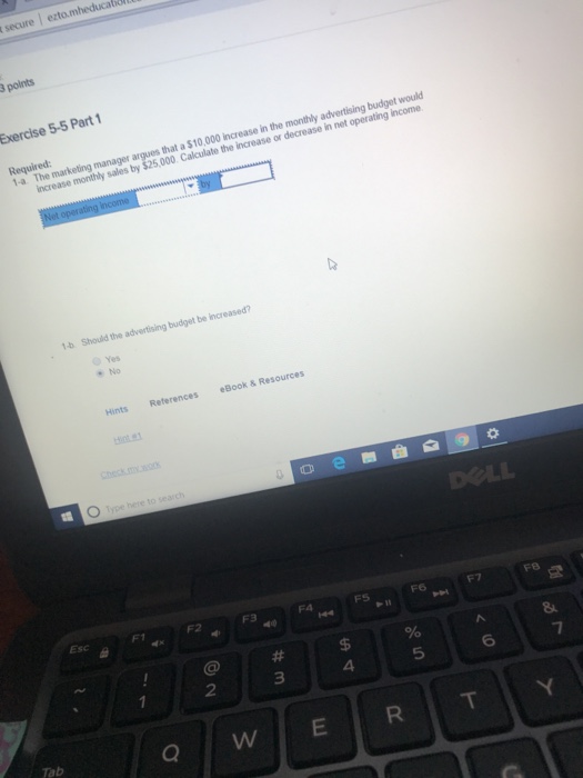 Fixed Costs, Selling Price, and VolumeL The following information applies to the