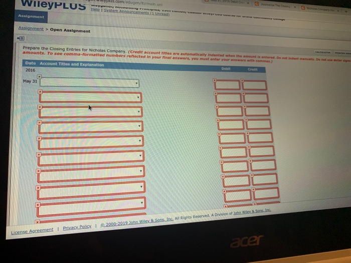 Cash Petty Cash Fund Accounts Recelvable Merchandise Inventory, 5/1/16 Store Supplies $337,100