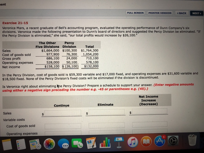  ent FULL SCREEN PRINTER VERSIONBACK NEXT Exercise 21-15 Veronica Mars, a