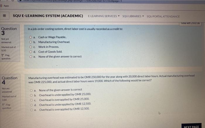  I! Apps SQU E-LEARNING SYSTEM (ACADEMIC) E-LEARNING SERVICES SQU LIBRARIES SQU