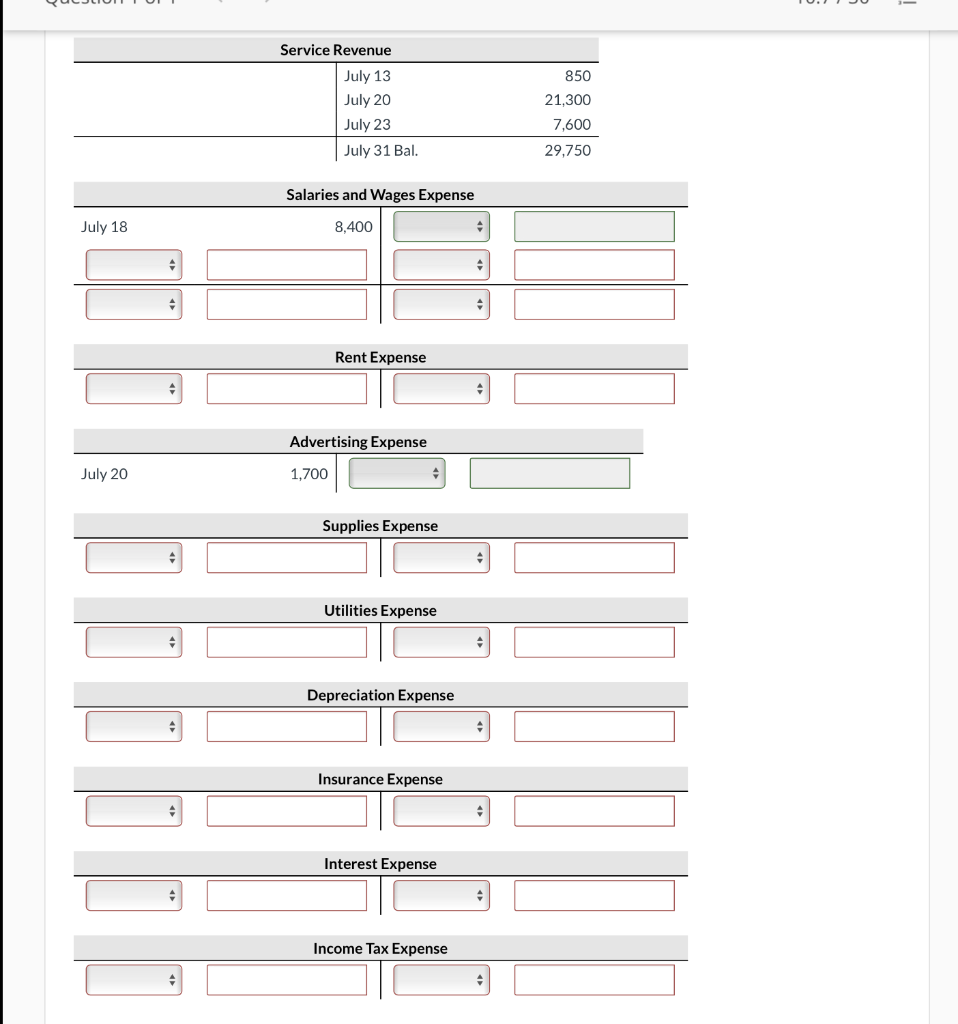 follows: Credit Debit $3,970 910 520 Cash Accounts receivable Supplies Accounts payable