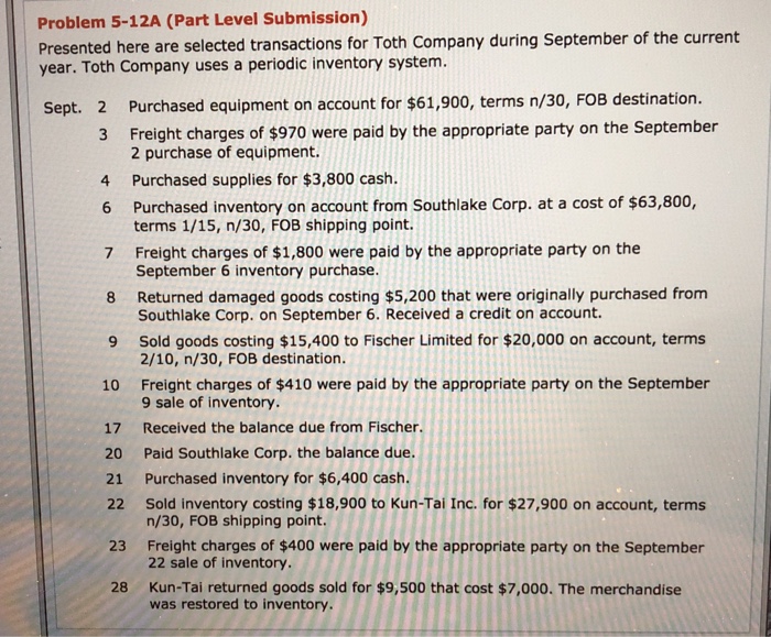  What am I doing wrong, please explain! Thanks! Problem 5-12A (Part