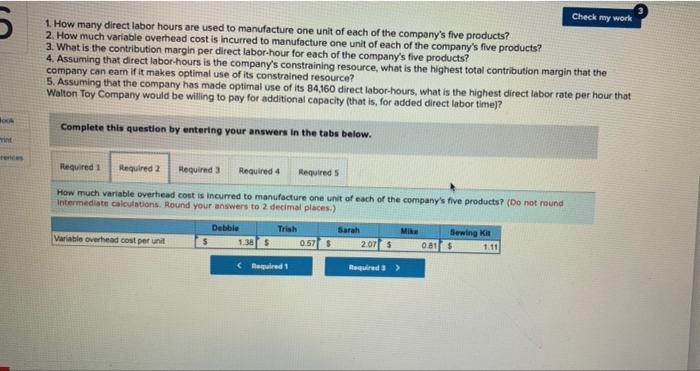 line of dolls and a sewing Kit Demand for the company's products