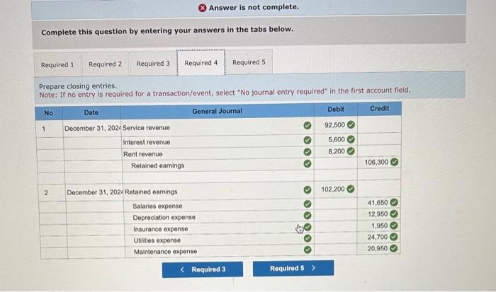 per year. c. Prepaid insurance expired during the year, $1,950. d. Accrued