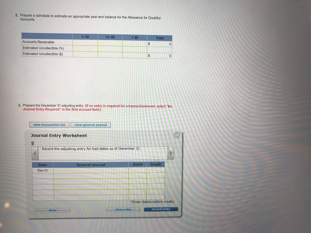the percentage of credit sales method to estimate bad debts each month