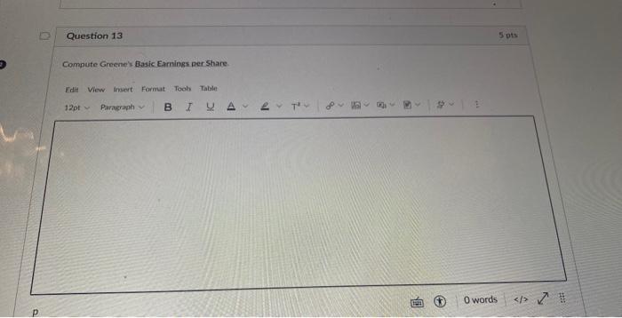 answer the following questions related to Earninzs per Share. Show your work