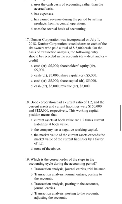 bonds 2. Financial accounting information should help users evaluate a. make versus