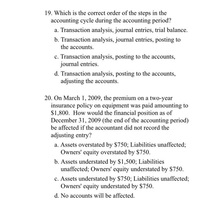 buy decisions. b. various opportunities to purchase equipment. c. future cash flows.